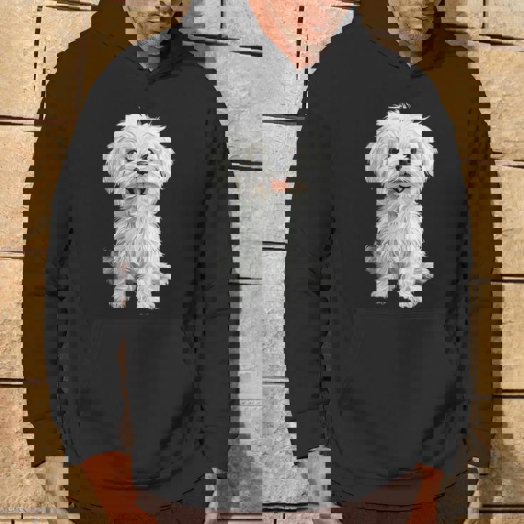 マルチーズ 犬 グラフィック ペット イラスト マルチーズ パーカー ライフスタイル