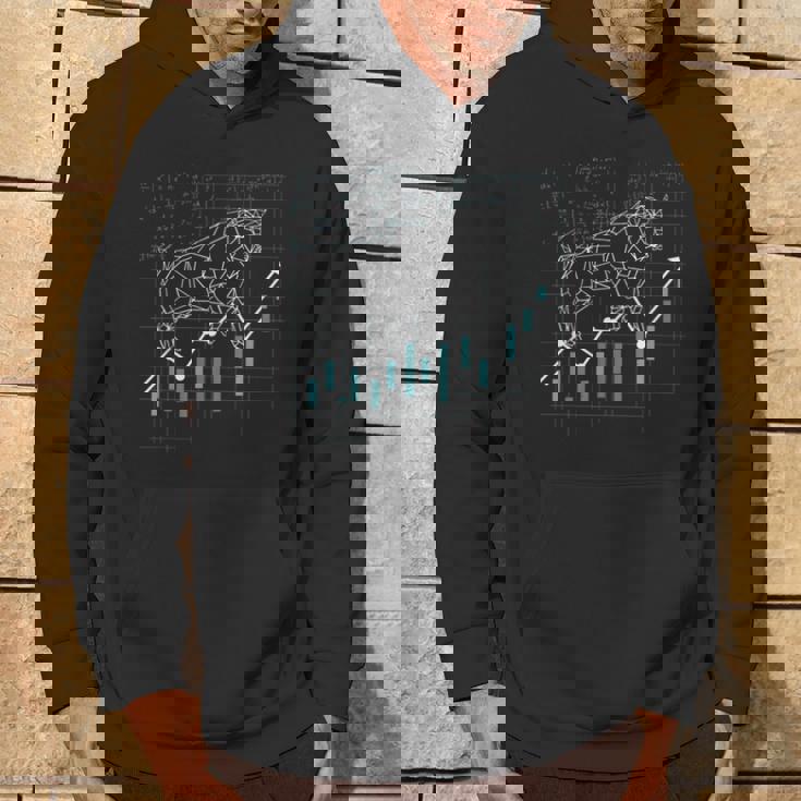 メンズ株式株式市場強気ブル資本家ギフト パーカー ライフスタイル