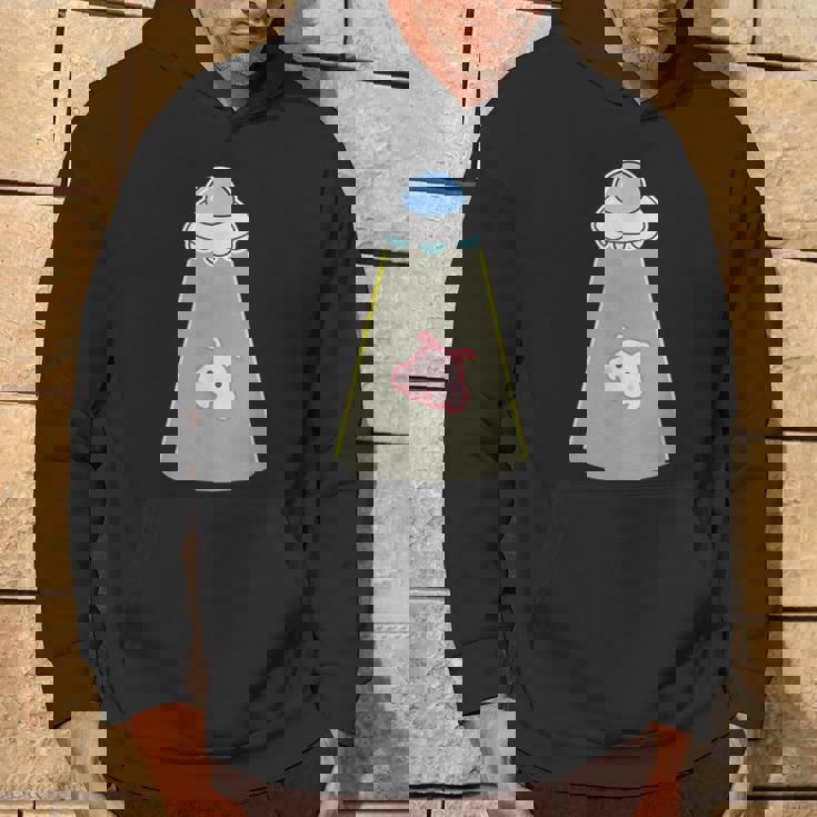 メンダコ《Ufo 遭遇》【どうぶつフレンズ】水族館 ゆるくて かわいい 面白い 動物 キャラクター パーカー ライフスタイル