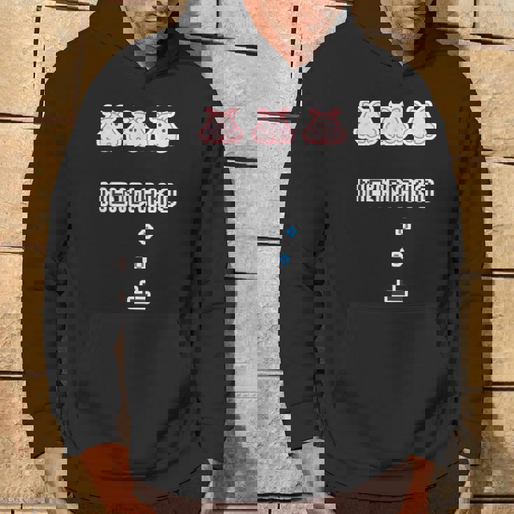 メンダコ《インベーダー》【どうぶつフレンズ】ゲーム パロディ 水族館 ゆるくて かわいい 面白い 動物 キャラクター パーカー ライフスタイル