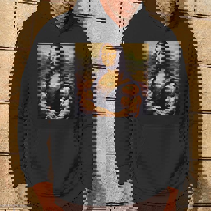 モナリザ 筋肉付き おもしろギフト パーカー ライフスタイル