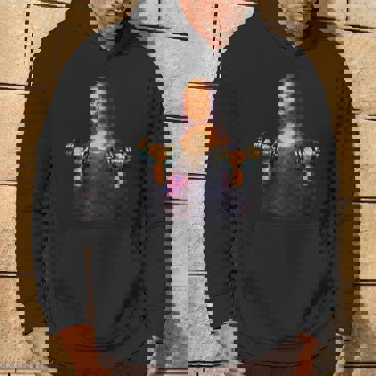 モナリザ 面白いtシャツ ジム 筋トレ 絵画 美術 メンズ おもしろ 面白い 服 おもしろグッズ ネタ パーカー ライフスタイル