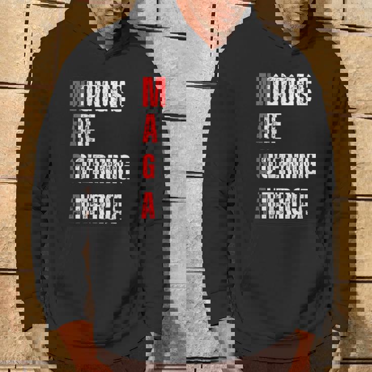 モロンはアメリカを支配している政治的ユーモアの自由のスピーチ パーカー ライフスタイル