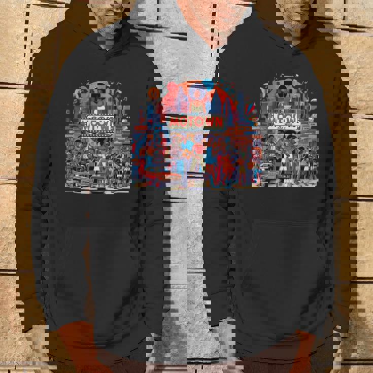 モータウン時代の懐かしい音楽デザイン パーカー ライフスタイル