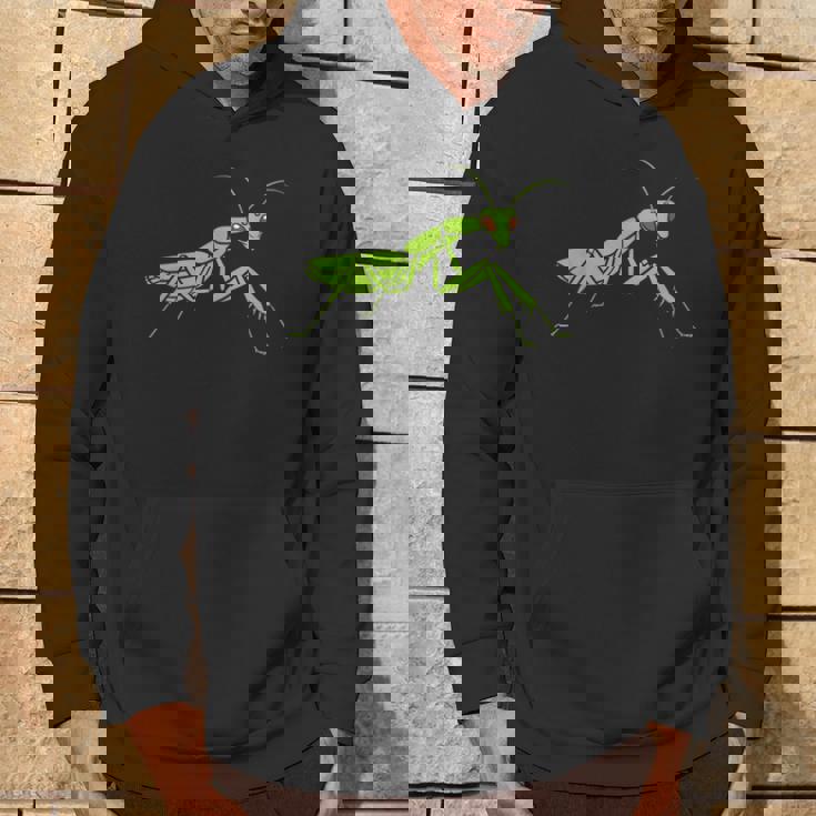 ユーモアのあるカマキリの昆虫 シンプルなカマキリ パーカー ライフスタイル