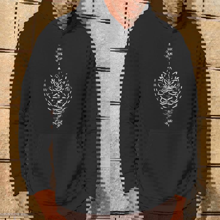 ヨガ用のアロームーンと無限のシンボルを持つロータス パーカー ライフスタイル