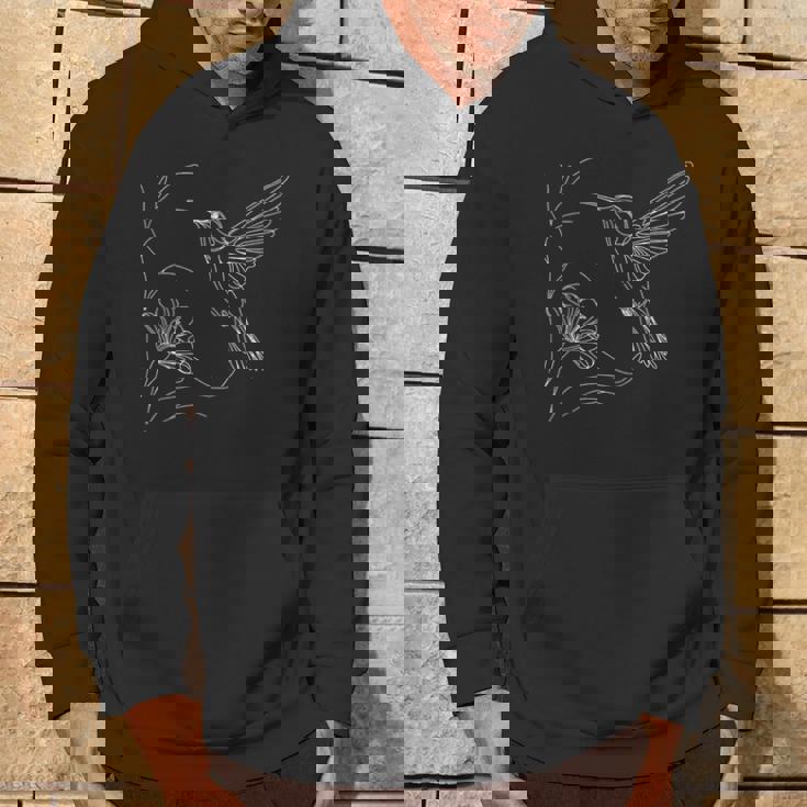 ラインアート 鳥・鳥類学者 コスタのハチドリ パーカー ライフスタイル