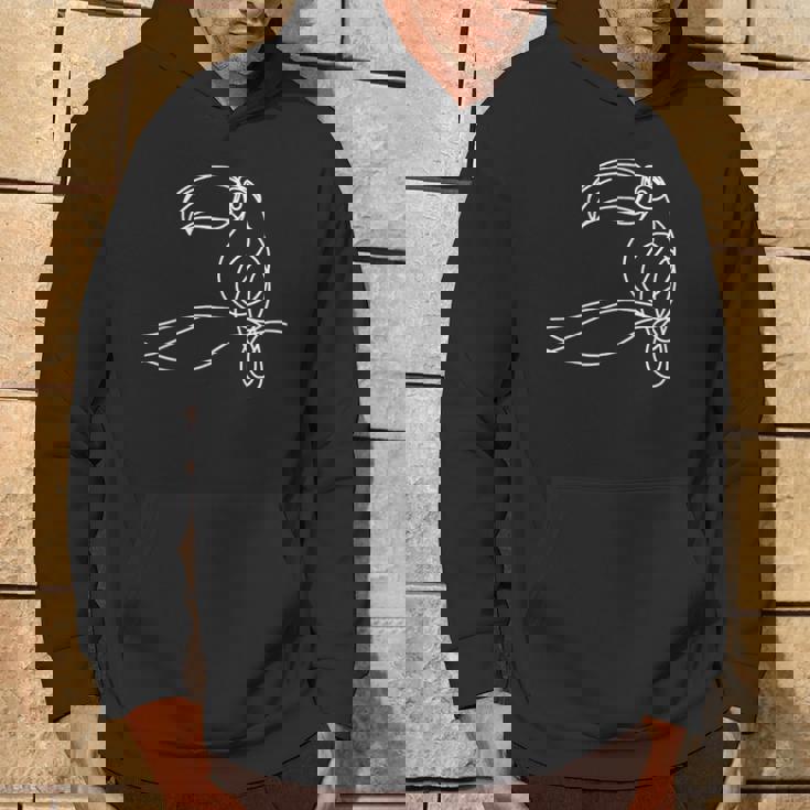 ラインアート 鳥類学者オオハシ パーカー ライフスタイル