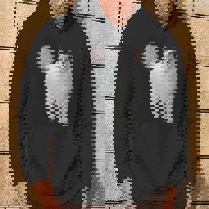 ラグドール 猫のポートレート ラグドール キャットヘッド ラグドール 猫の顔 パーカー ライフスタイル