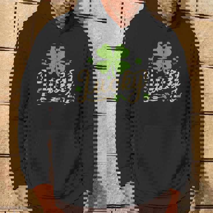 ラッキーシャムロック 四つ葉のクローバー 聖パトリックの日 パーカー ライフスタイル