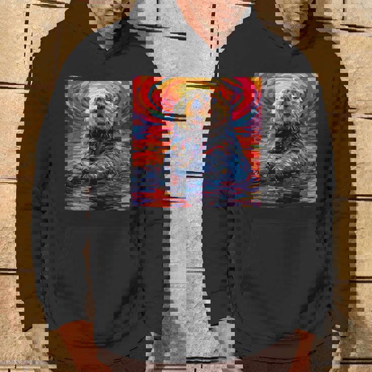 ラッコ カラフル グラフィック パーカー ライフスタイル