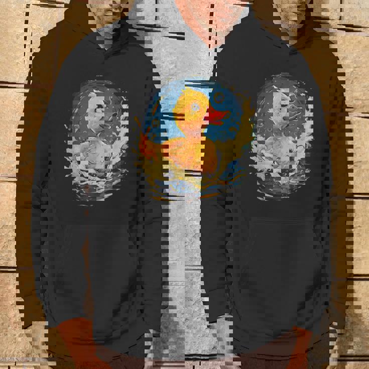 ラバーアヒル 水泳 お絵かき 水彩 ゴム ア パーカー ライフスタイル