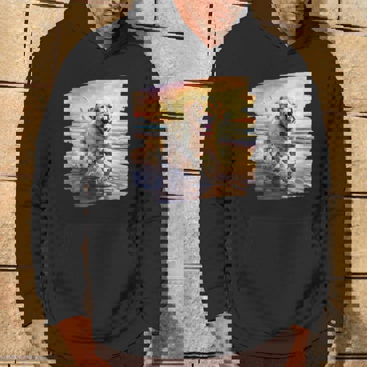 ラブラドールオンザビーチ、ラボ、犬、ラブラドール子犬 パーカー ライフスタイル