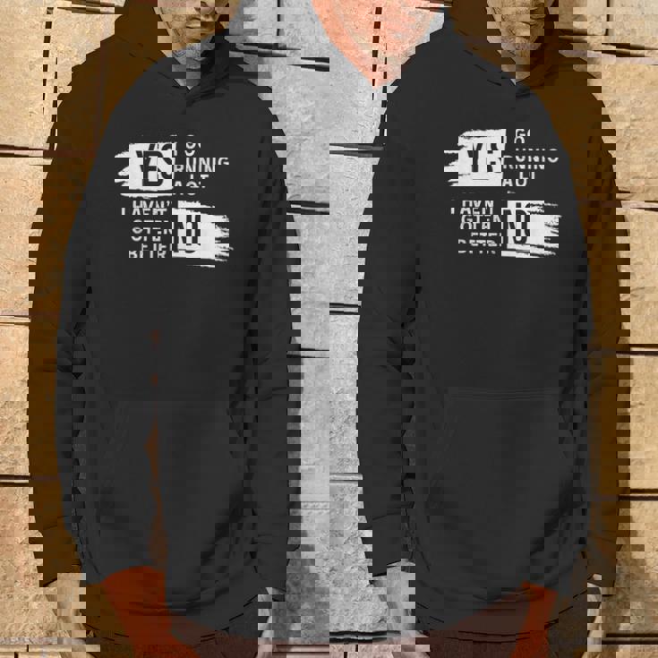 ランニング愛好家 ユーモア スローガン ランナー用 パーカー ライフスタイル