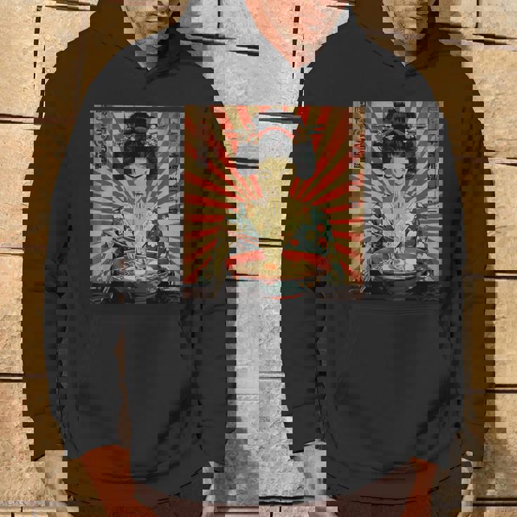 ラーメンをすする芸者 パーカー ライフスタイル