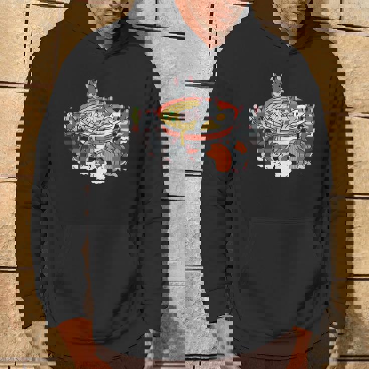 ラーメン寿司チンチラペット パーカー ライフスタイル