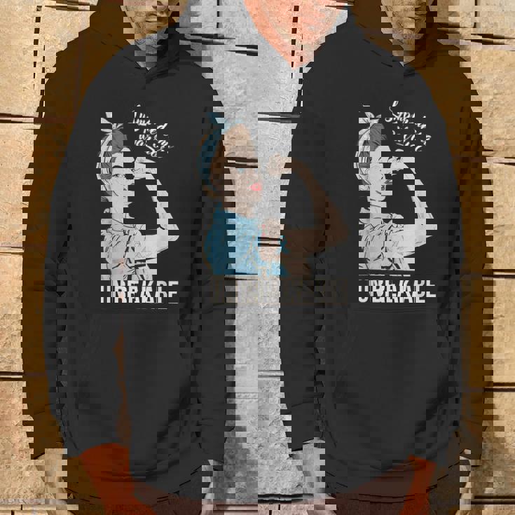 リンパ浮腫の意識 彼女の戦士 壊れないサポート パーカー ライフスタイル