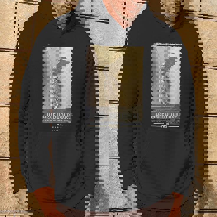 ルーヴル美術館 パリ フランス 翼のある勝利 筆プリント パーカー ライフスタイル