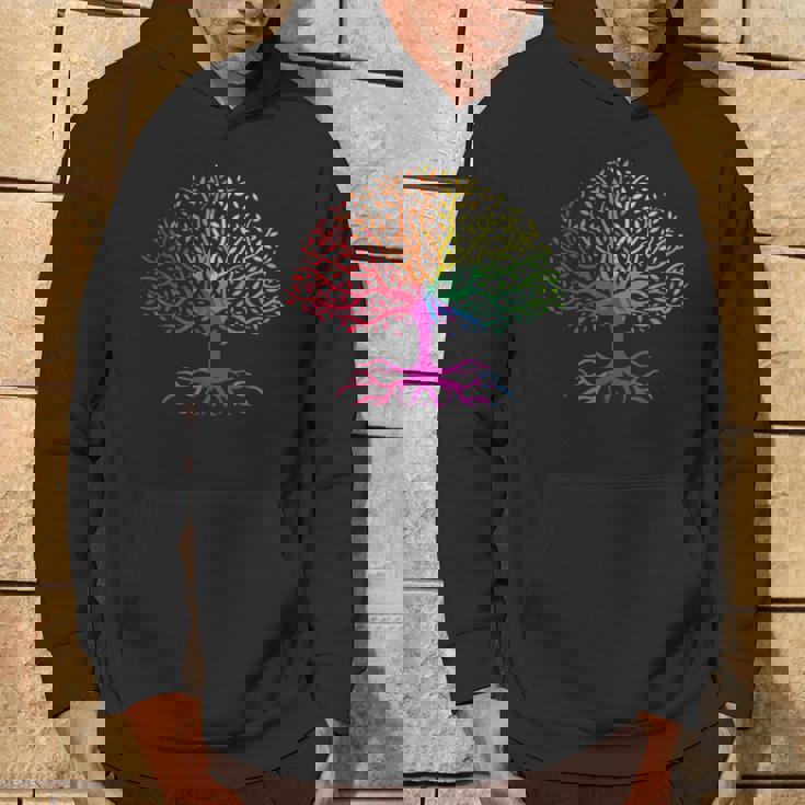 レインボーフラッグ ツリー・オブ・ライフ Lgbt ゲイ・プライド月間 Lgbtqアライ パーカー ライフスタイル