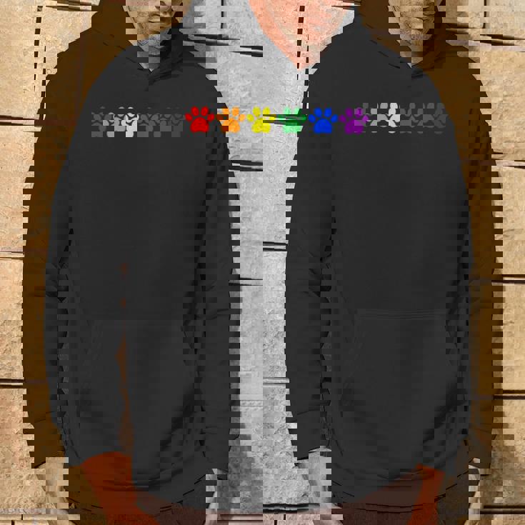 レインボー肉球 Lgbtq プライド ミニマル パーカー ライフスタイル