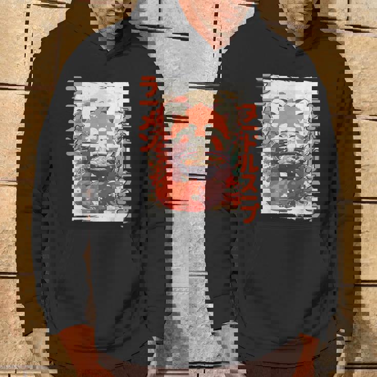 レッサーパンダ好きラーメン カワイイ猫 レッサーパンダラーメン パーカー ライフスタイル