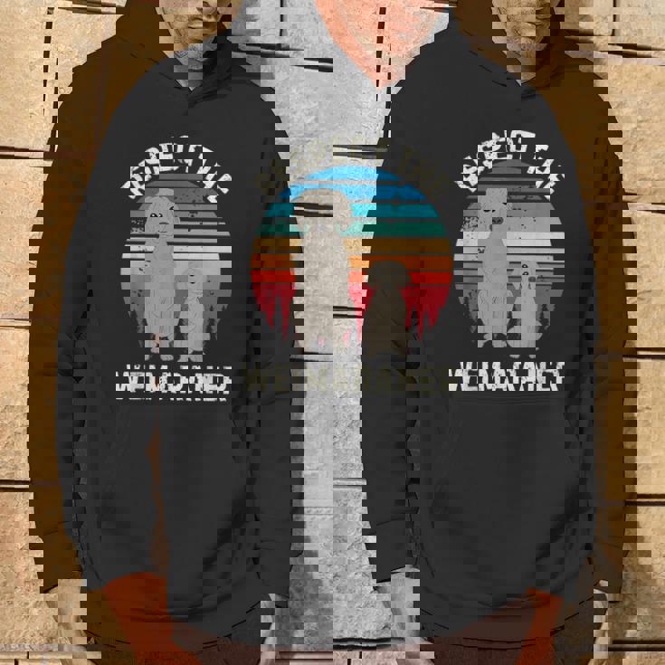 レトロ リスペクト ワイマラナー ヴィンテージ グランジ ワイマラナー 恋人 パーカー ライフスタイル