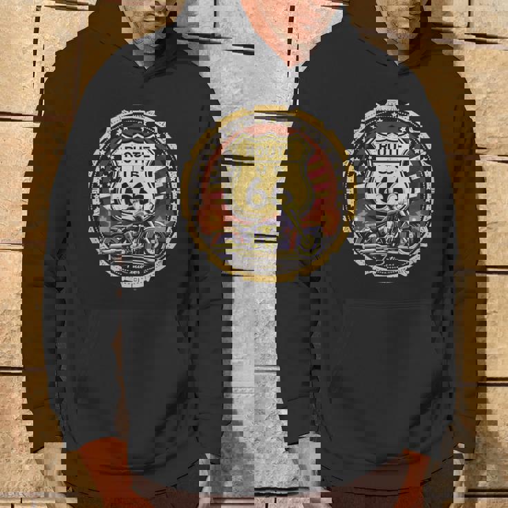 レトロ ルート66 ロードトリップ ヴィンテージ アドベンチャー パーカー ライフスタイル