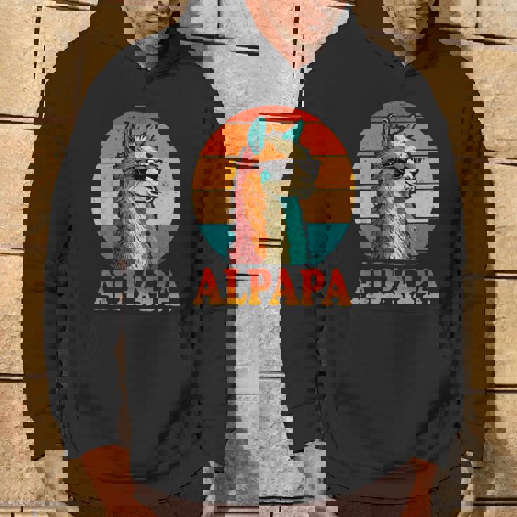 レトロ ヴィンテージ Alpapa アルパカ 恋人 ラマ 父の日 パーカー ライフスタイル