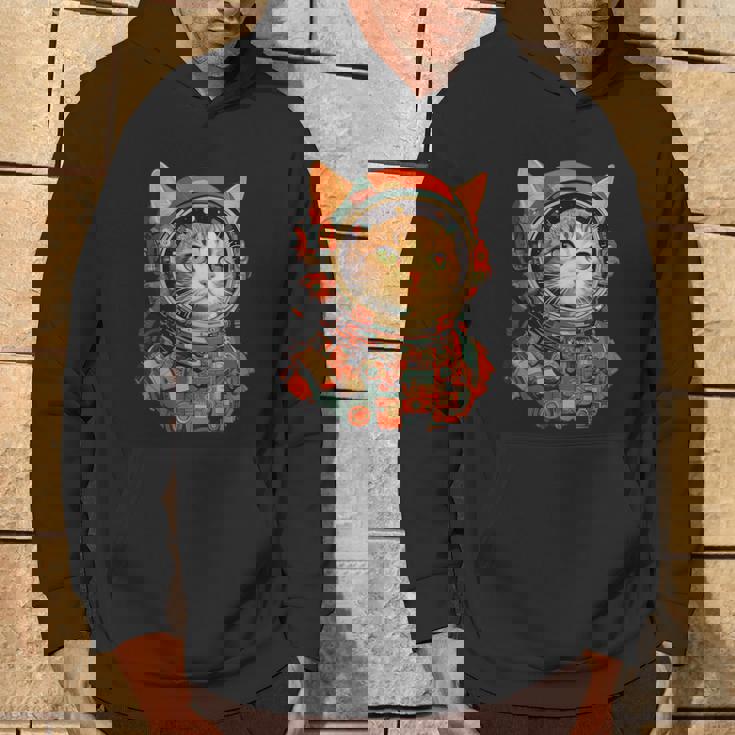 レトロ 宇宙飛行士 猫 パーカー ライフスタイル