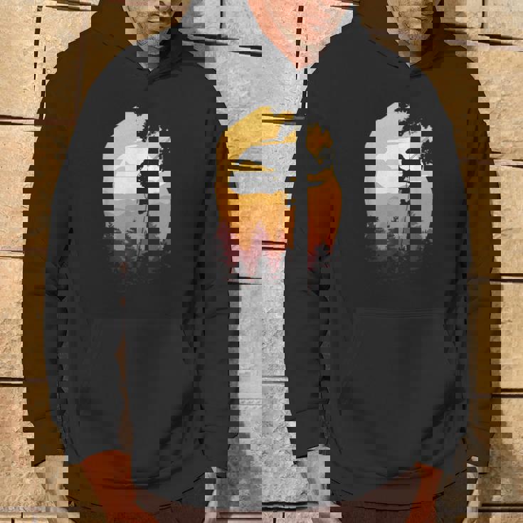 レトロサンセットツリークライマーアーボリスト。 パーカー ライフスタイル