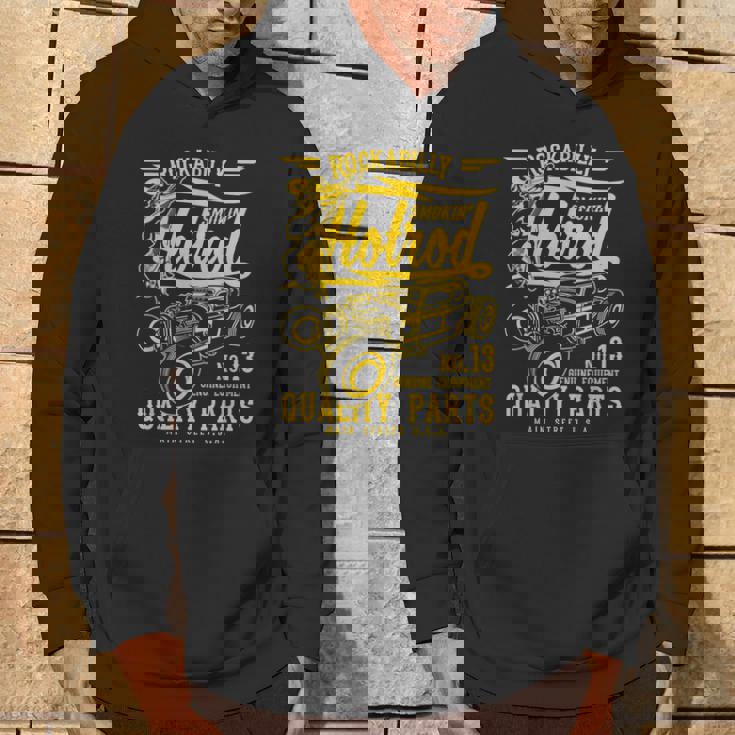 レトロヴィンテージスタイルのホットロッドロカビリーアンティーク調デザイン。 パーカー ライフスタイル