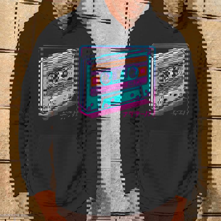 レトロヴェイパーウェイブカセット ロフィ アニメ 日本の美学 パーカー ライフスタイル