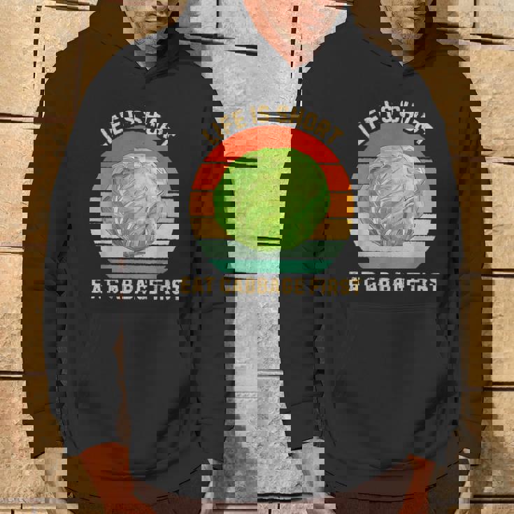 レトロ生活は短い。キャベツはじめてのキャベツ料理好き パーカー ライフスタイル