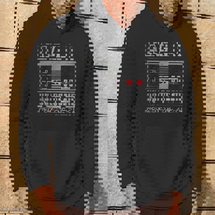 レベル 11 ロック解除 11歳の誕生日 11歳 ビデオゲーマー 男の子 パーカー ライフスタイル