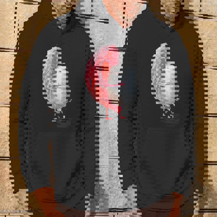 ロマンチック ピンク まぐろ 寿司 ハグ&キス 日本食通 パーカー ライフスタイル