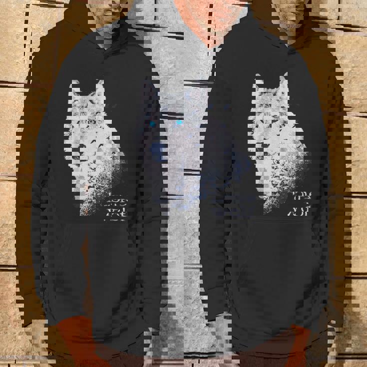 ローンウルフ 森 山 野生 野生動物 雪 オオカミ パーカー ライフスタイル