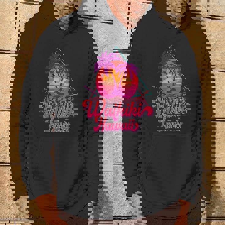 ワイキキ ビーチ バケーション ハワイ サーフ サンセット サーファー レトロ 80年代 パーカー ライフスタイル