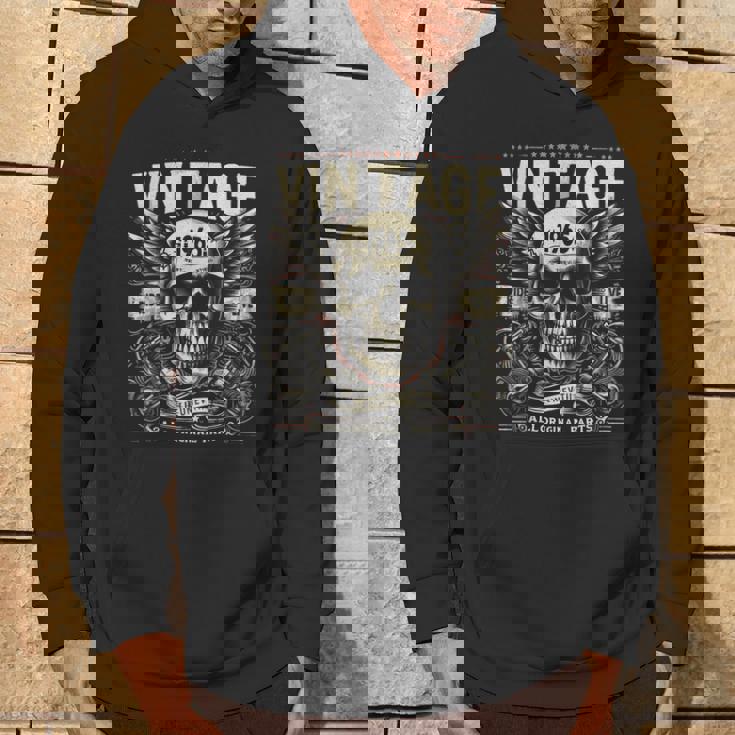 ヴィンテージ 1965 1965年誕生 誕生日 スカル バイカー バイク パーカー ライフスタイル