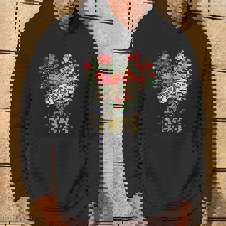 ヴィンテージ 1975年 楽しい かわいい 花柄 花 ラブハート 49歳の誕生日 パーカー ライフスタイル