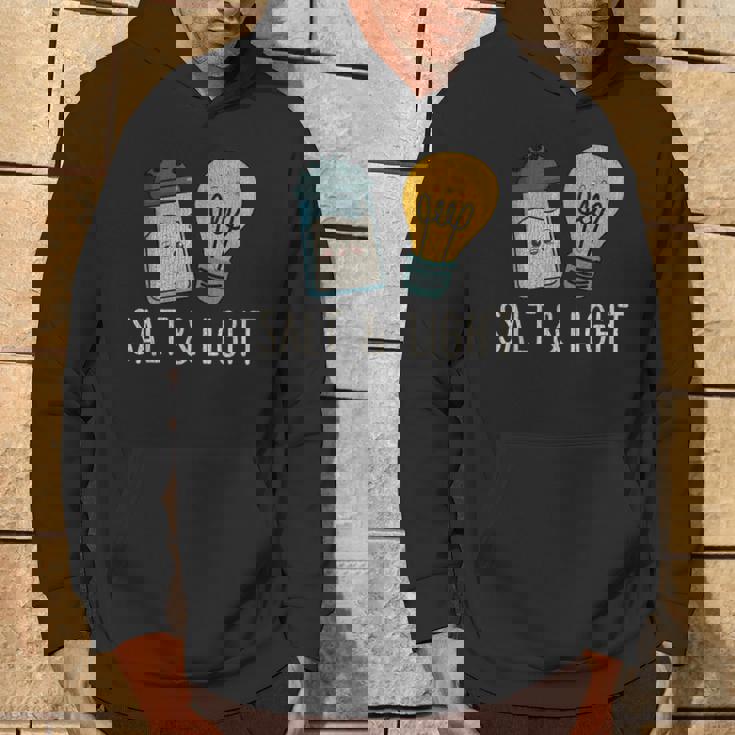 ヴィンテージ キュート ソルトライト 聖書 詩 マタイ 誇り高きクリスチャン パーカー ライフスタイル