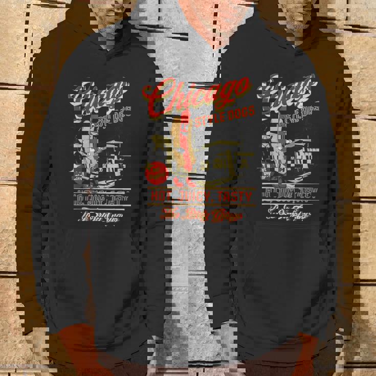 ヴィンテージ ダーティ グリンゴ シカゴスタイル ホットドッグ レトロ バイカー パーカー ライフスタイル