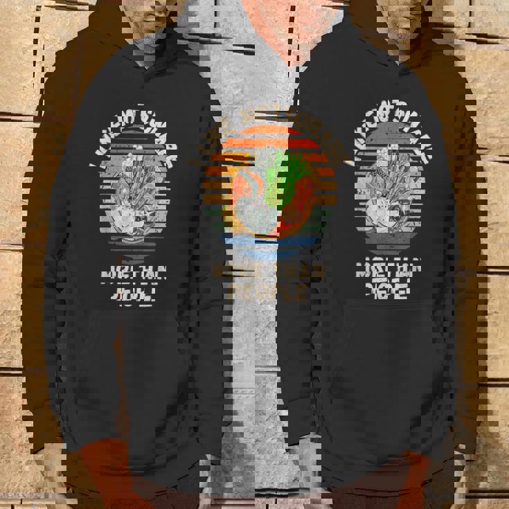 ヴィンテージ 人よりモツナベが好き レトロ もつ鍋 パーカー ライフスタイル