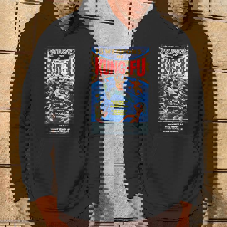 ヴィンテージカンフー格闘技 映画レトロギフト パーカー ライフスタイル