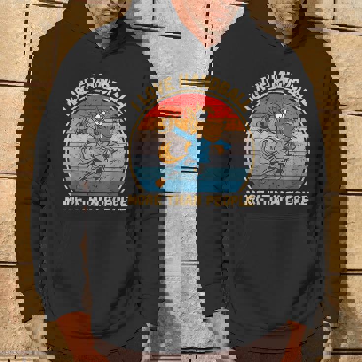 ヴィンテージ馬 I Love Handball More Than People パーカー ライフスタイル