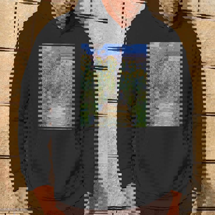 ヴェトゥイユの画家の庭／クロード・モネ（ビッグプリント）【世界の名画】Claude Monet 美術館アート 油絵 パーカー ライフスタイル