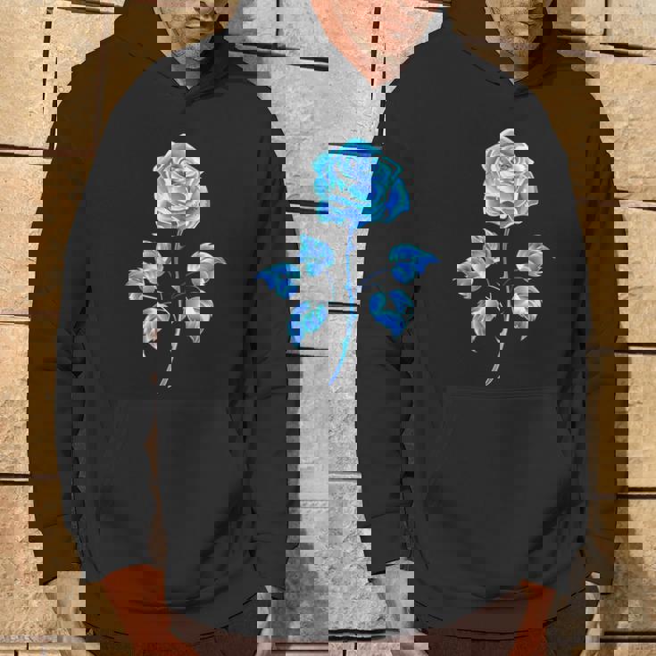 一輪挿し 青いバラ かわいい 青いバラ 花 ガーデニング パーカー ライフスタイル