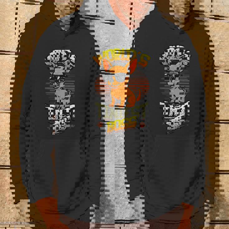 世界で最も小さなボス面白いチワワ パーカー ライフスタイル