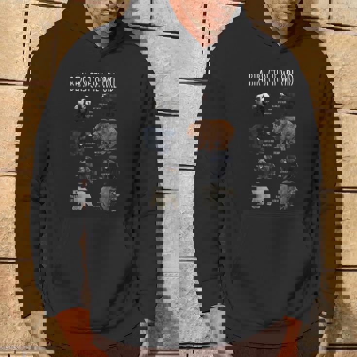 世界のクマ パンダ ポーラーグリズリー ブラック かわいいクマギフト パーカー ライフスタイル