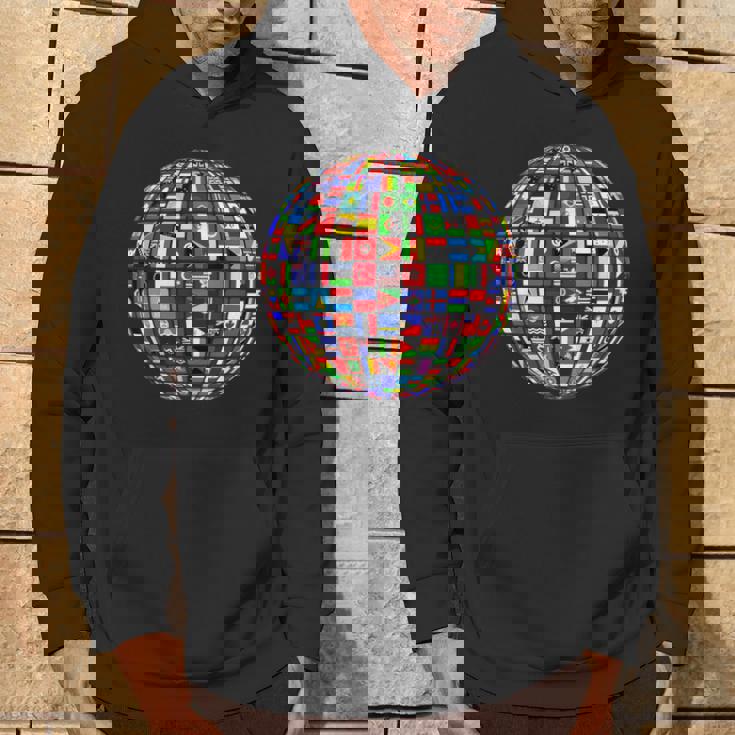 世界地図 世界地図 地球アトラス 世界の国旗 パーカー ライフスタイル