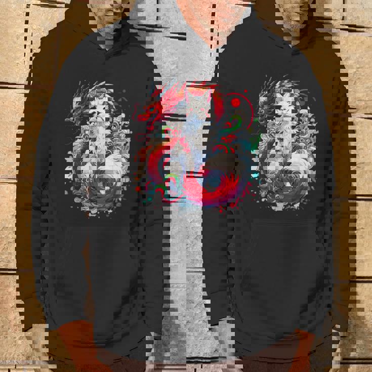 九尾狐 きつね竜 パーカー ライフスタイル